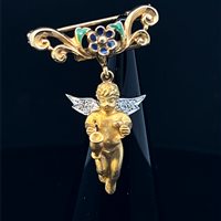 Pendente Cianfrone Gioielli Donna in Oro Diamante 0.06 Ct PEOR-17-198 - PEOR-17-198